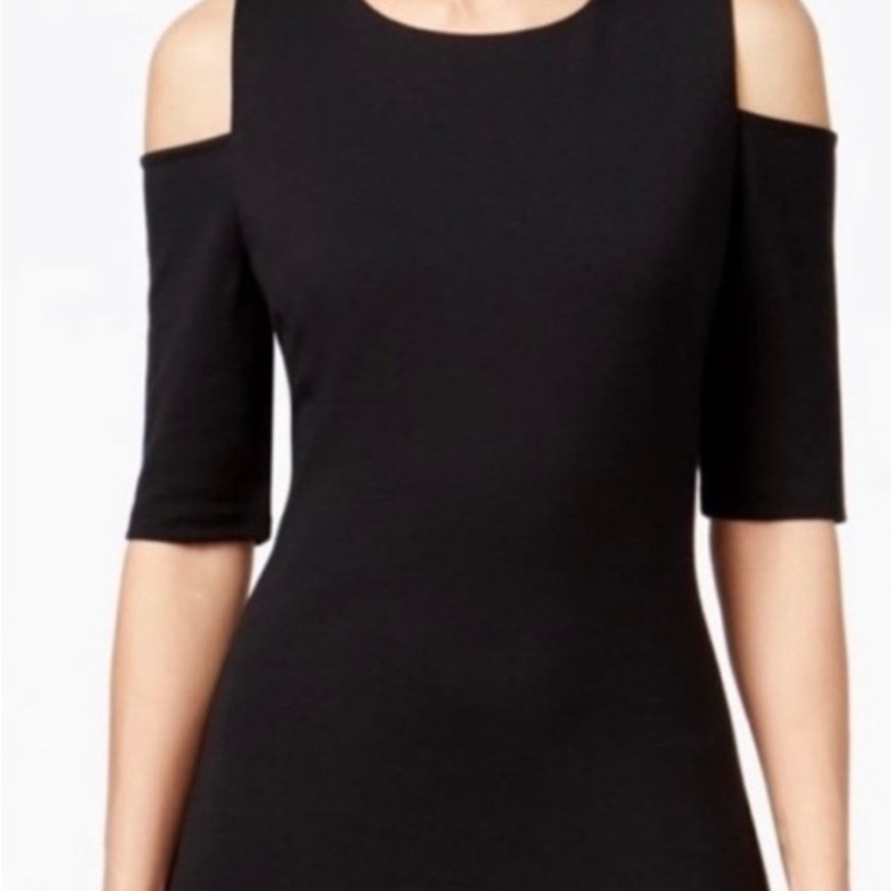 Michael Kors Black Cold Shoulder Dress